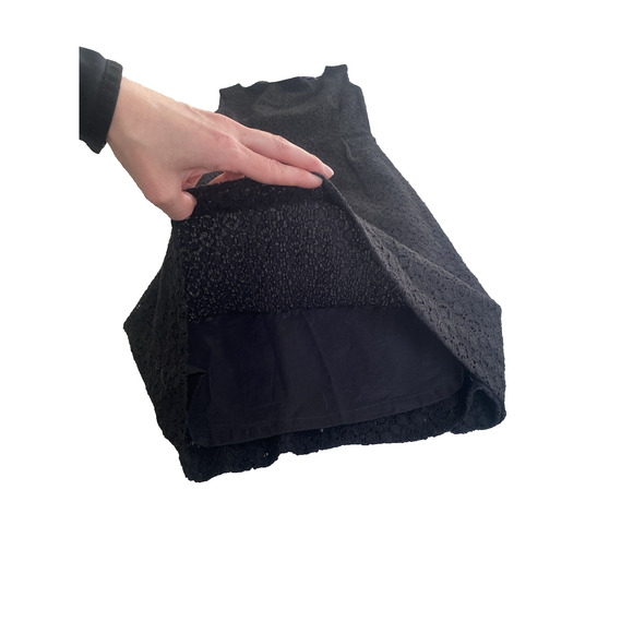 Brooks Brothers Dress Womens Size 4 Black Shift Eyelet Lace Office Career Church - Picture 10 of 13